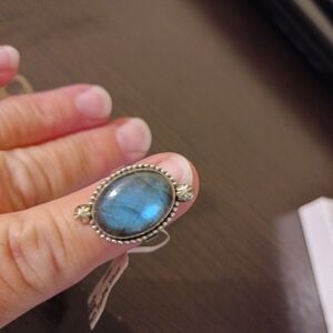 Native American Labradorite & 925 Silver Ring- PRICE IS FIRM